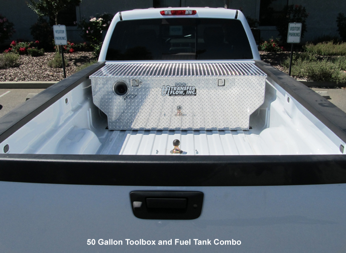 42 Gallon Aluminum Pick Up Truck Combo Toolbox and Auxiliary Fuel Tank